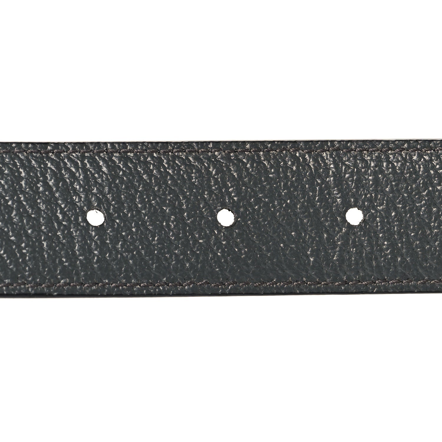 Gucci Textured Dollar Calfskin Squared Interlocking G 30mm Reversible Belt 85 34 Black