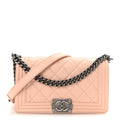 Chanel Lambskin Quilted Medium Boy Flap Light Pink
