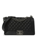 Chanel Caviar Quilted Medium Boy Flap Black
