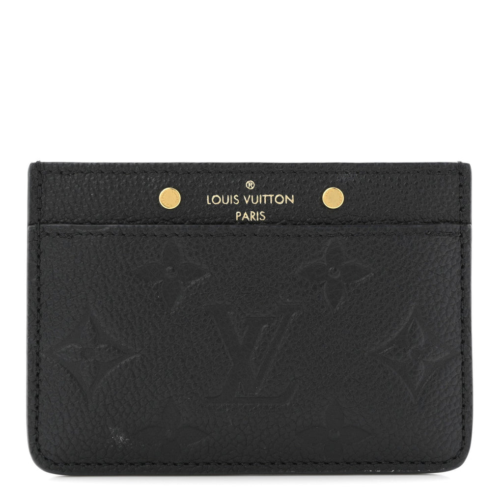 Louis Vuitton Empreinte Card Holder Black