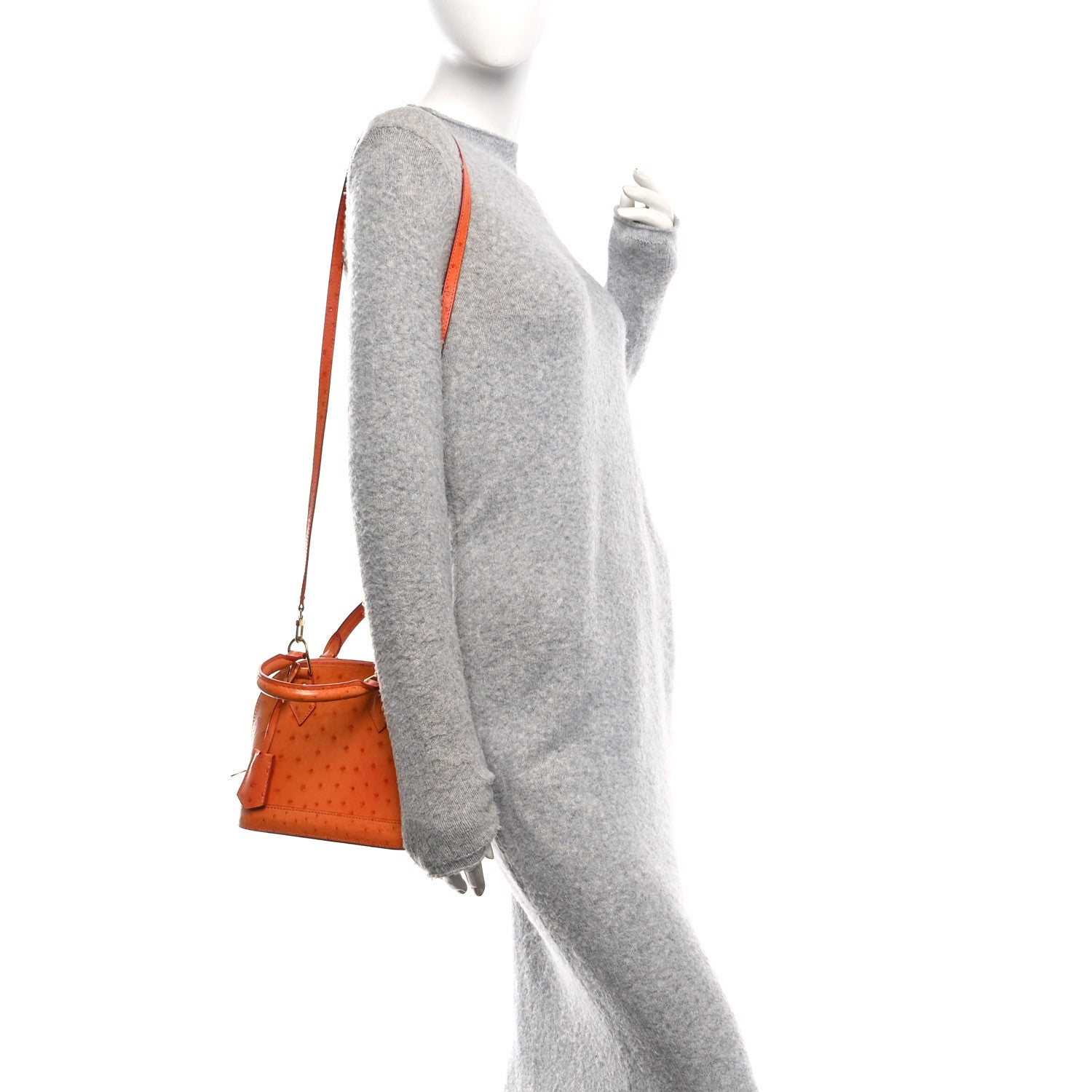 Louis Vuitton Ostrich Alma BB Piment