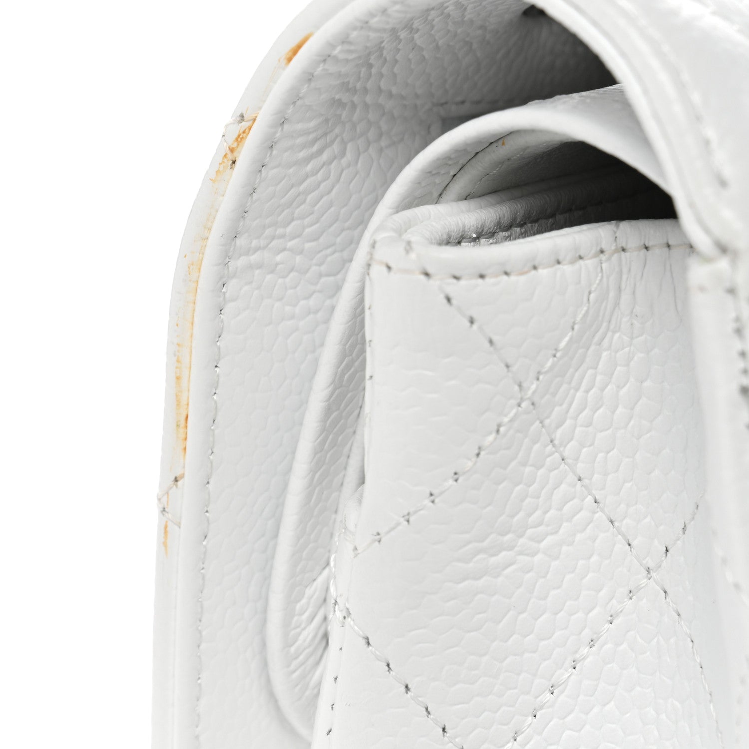Chanel Caviar Quilted Medium Double Flap White