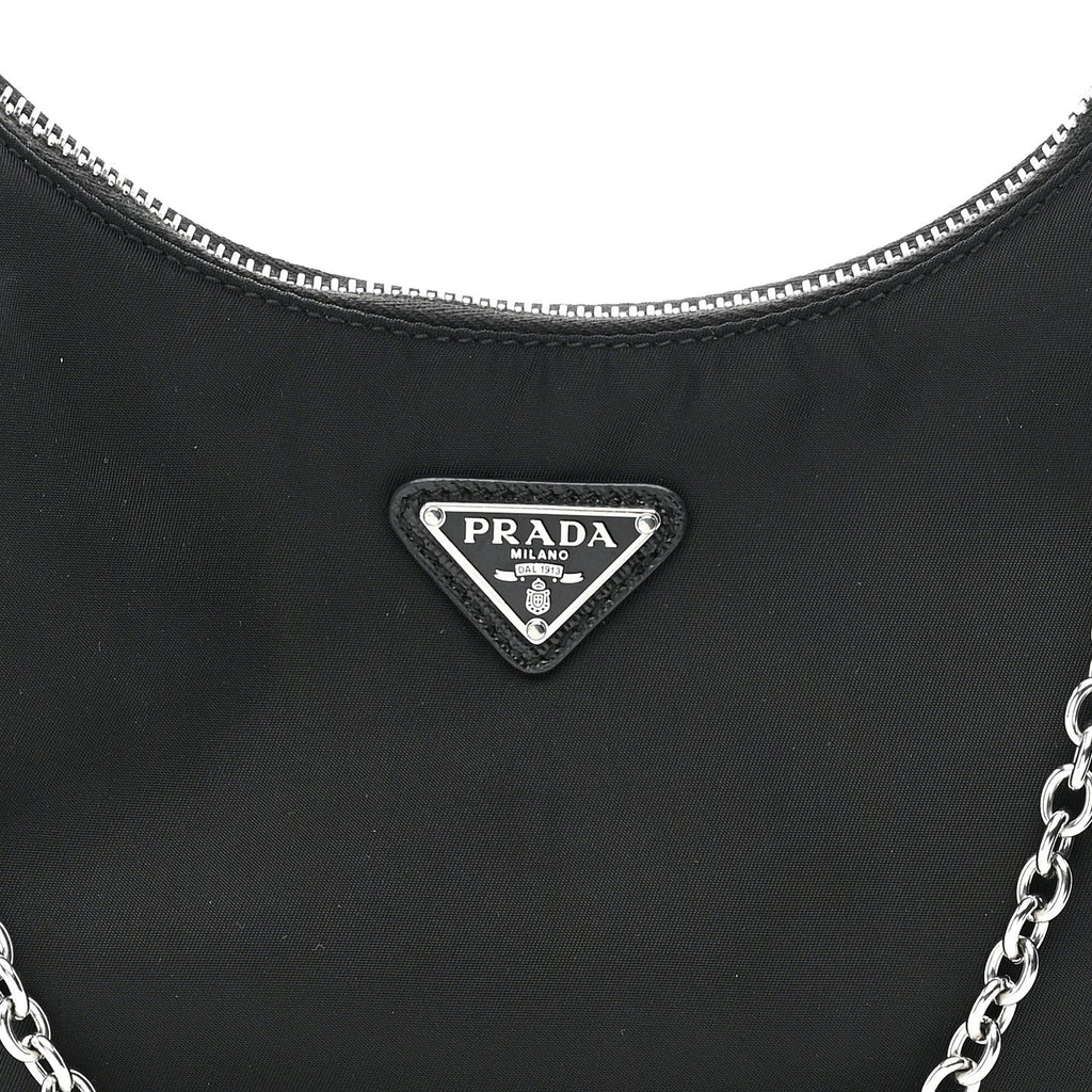 Prada Nylon Re-Edition 2005 Shoulder Bag Black