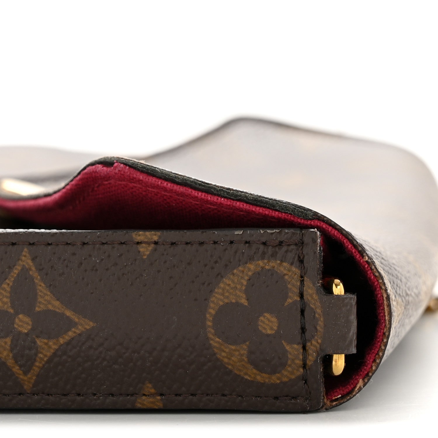 Louis Vuitton Monogram Pochette Felicie Chain Wallet Fuchsia