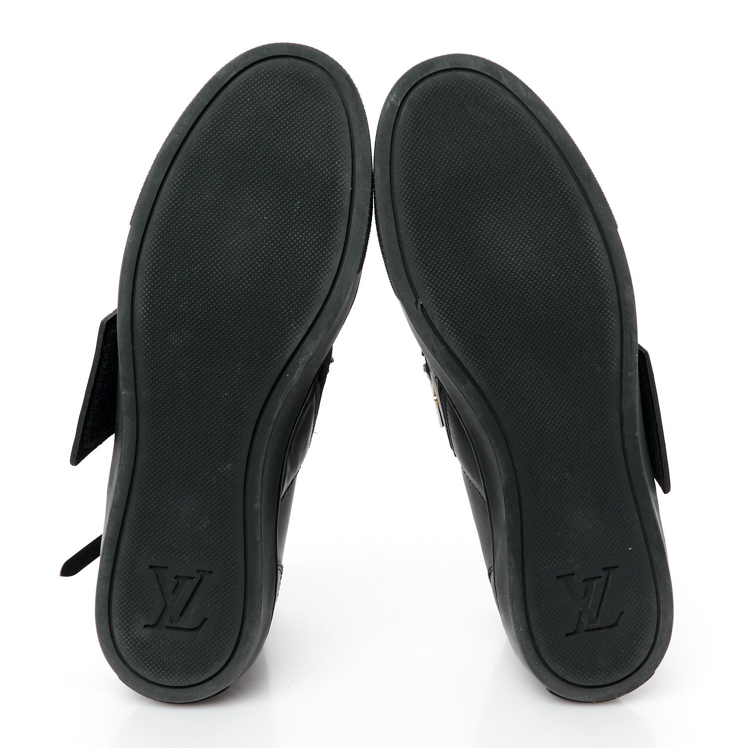 Louis Vuitton Calfskin Punchy Karakoram Sneaker Boots 37.5 Black