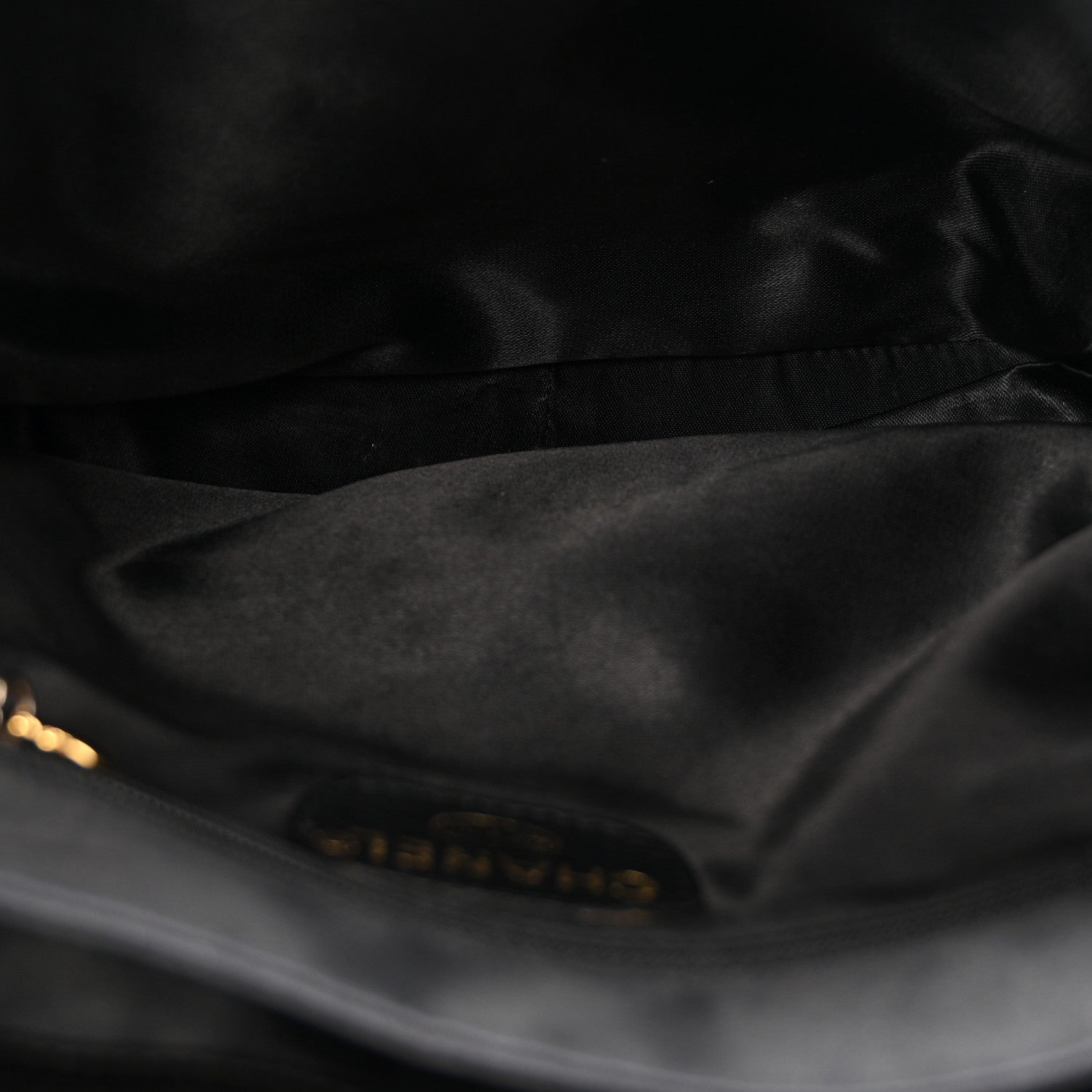 Chanel Lambskin Quilted Flap Shoulder Bag Black