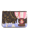 Louis Vuitton Monogram 2019 Christmas Animation Double Zip Pochette