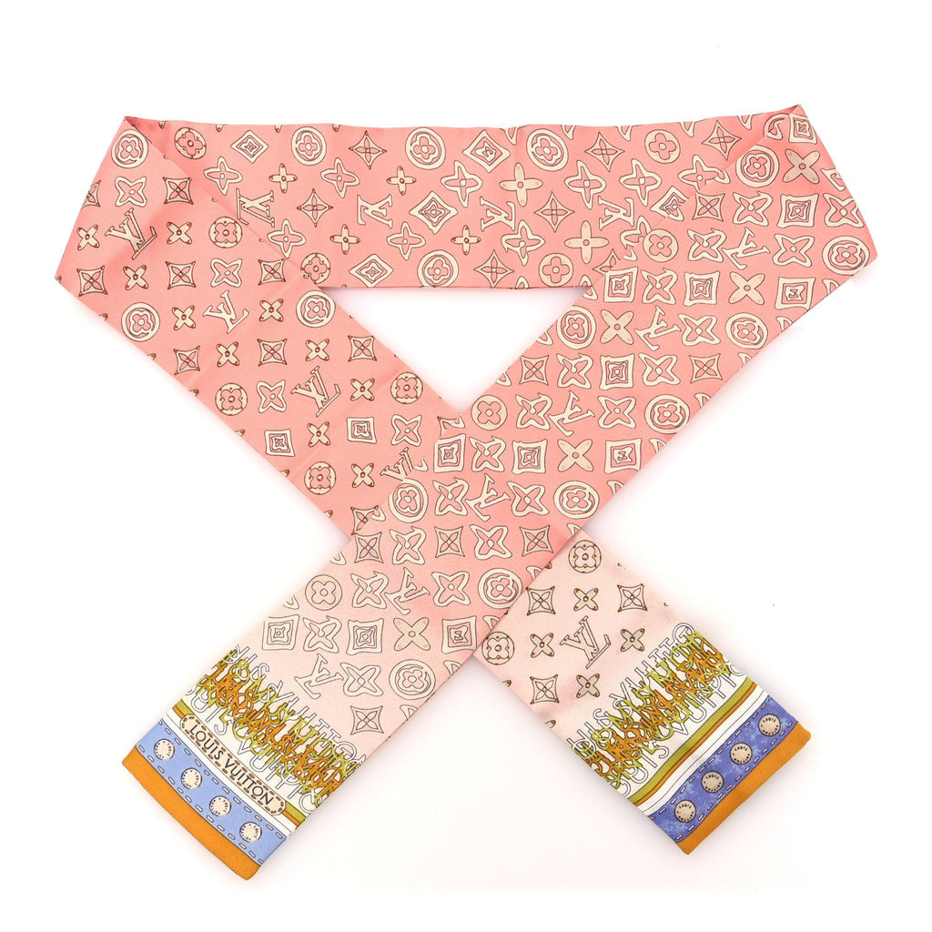 Louis Vuitton Silk Monogram Map Bandeau