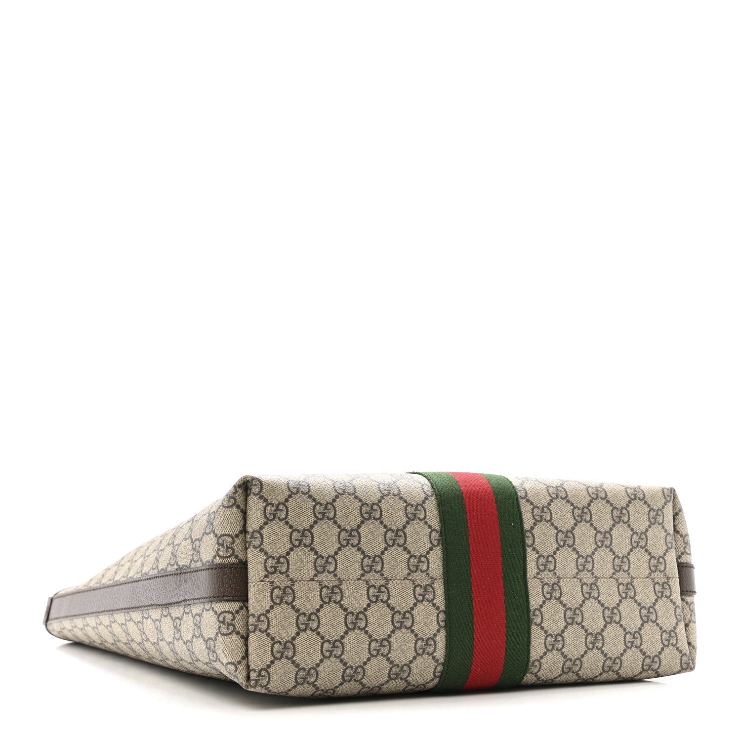 Gucci GG Supreme Monogram Medium Ophidia Tote Bag Brown
