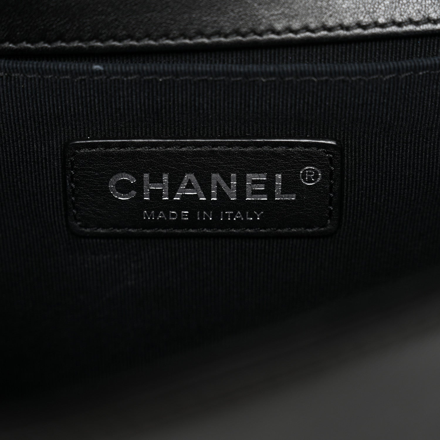 Chanel Lambskin Quilted Medium Boy Flap Black