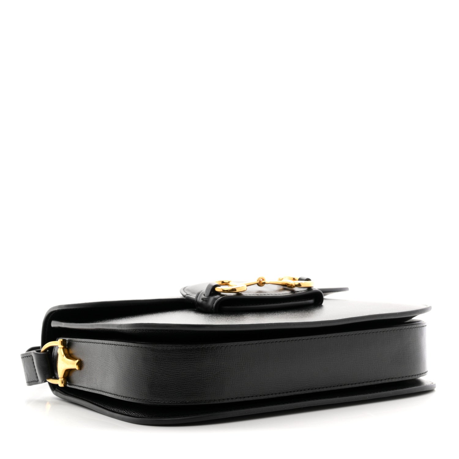 Gucci Azalea Calfskin Horsebit 1955 Shoulder Bag Black