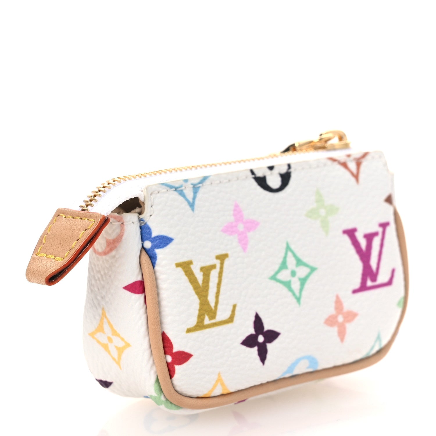 Louis Vuitton LV x TM Monogram Multicolor Micro Pochette White
