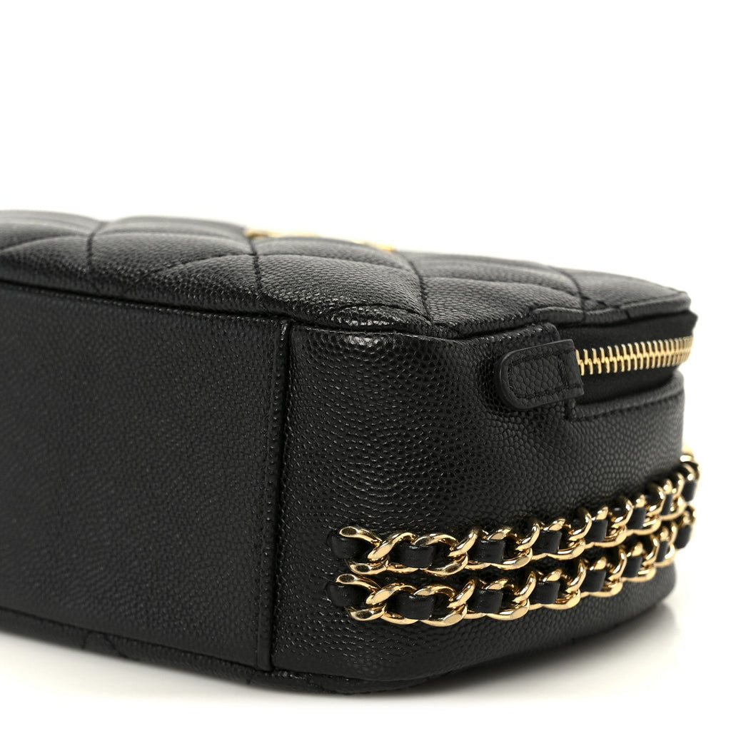 Chanel Caviar Quilted Mini CC You Camera Case Black