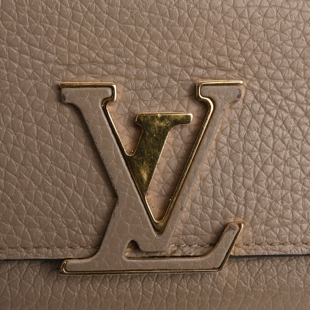Louis Vuitton Taurillon Capucines Wallet Galet