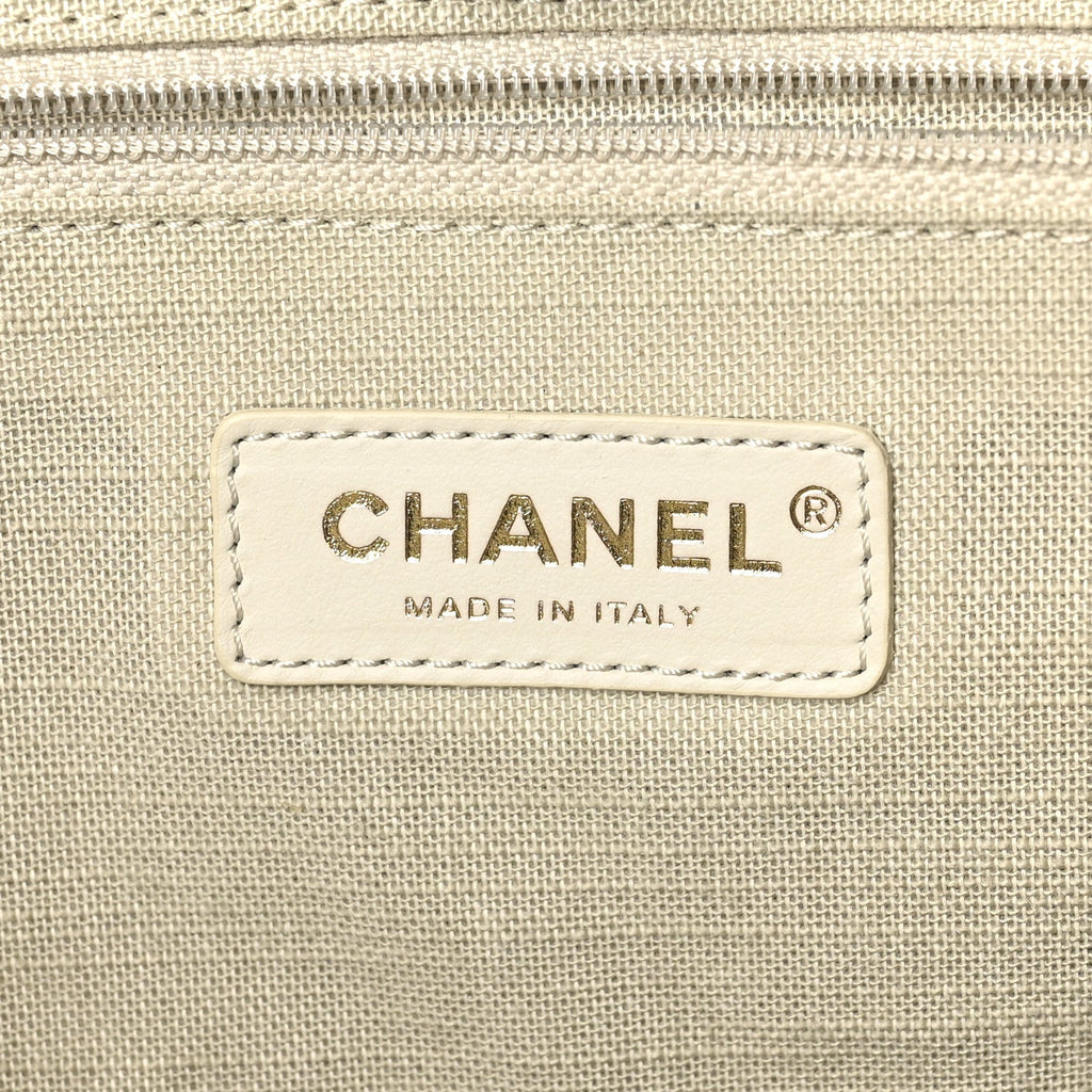 Chanel Mixed Fibers Small Deauville Tote Black