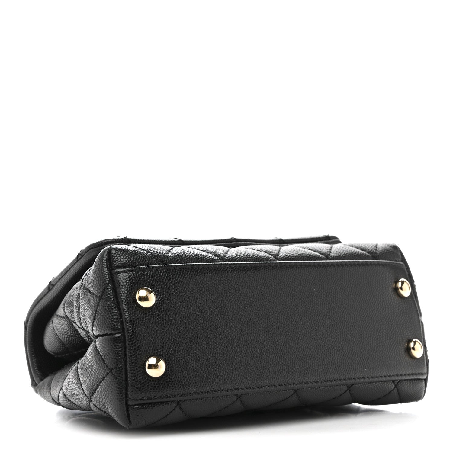 Chanel Caviar Quilted Extra Mini Coco Handle Flap Black