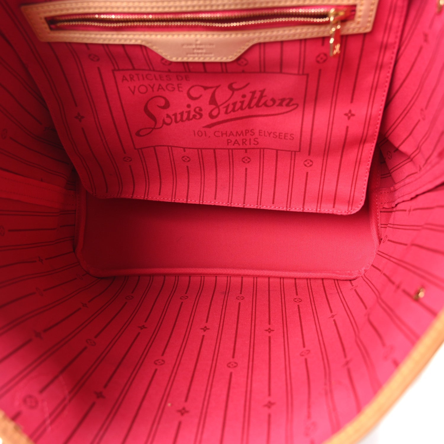 Louis Vuitton Monogram My LV Heritage Neverfull MM Fuchsia White