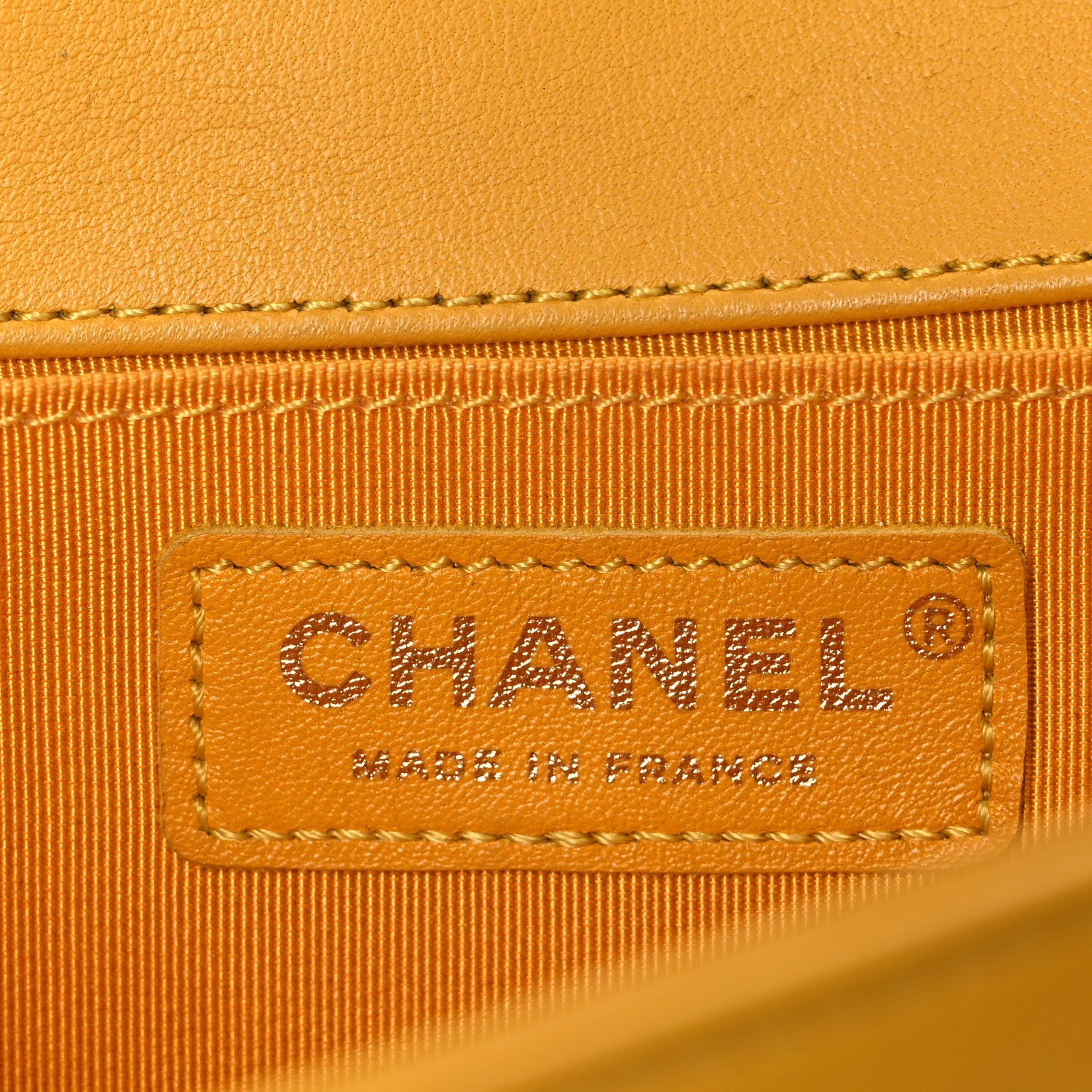 Chanel Lambskin Quilted Medium Boy Flap Yellow