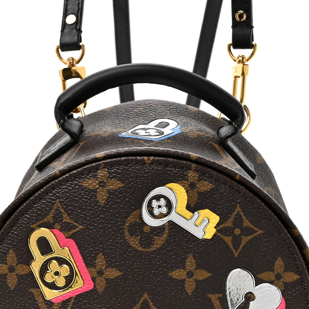Louis Vuitton Monogram Love Lock Palm Springs Backpack Mini