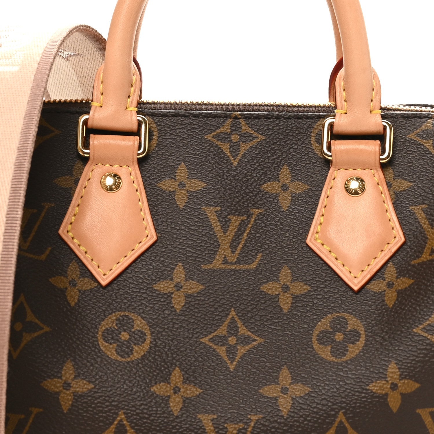 Louis Vuitton Monogram Speedy Bandouliere 20 Beige