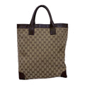 GUCCI Tote Bag/BRW/Canvas/All Over Print