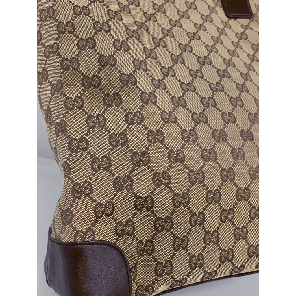 GUCCI Tote Bag/BRW/Canvas/All Over Print