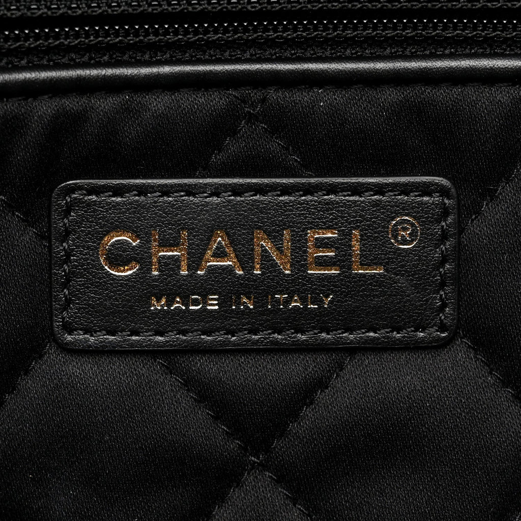 Chanel Shiny Calfskin Quilted Small Chanel 22 Black