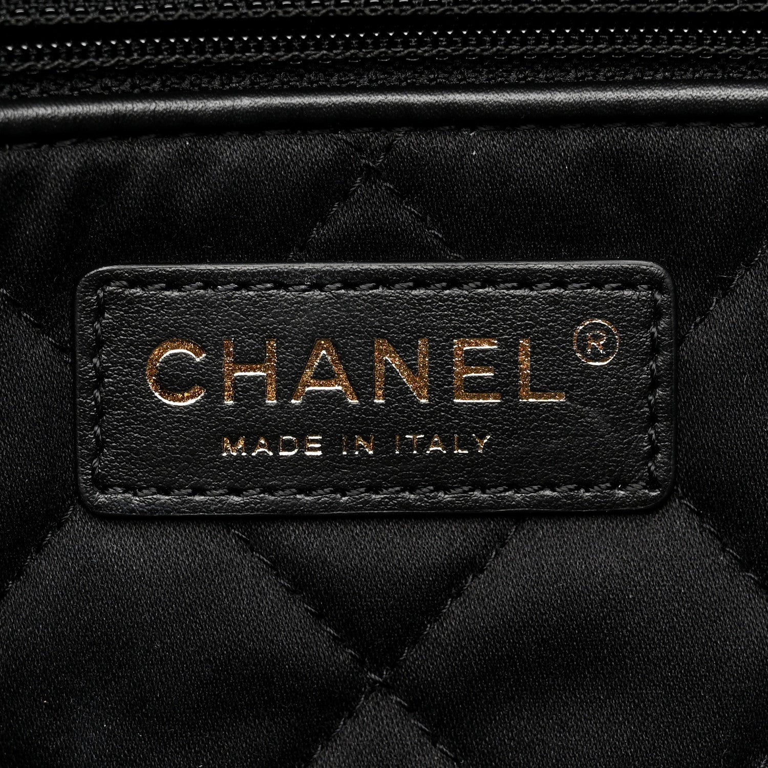 Chanel Shiny Calfskin Quilted Small Chanel 22 Black