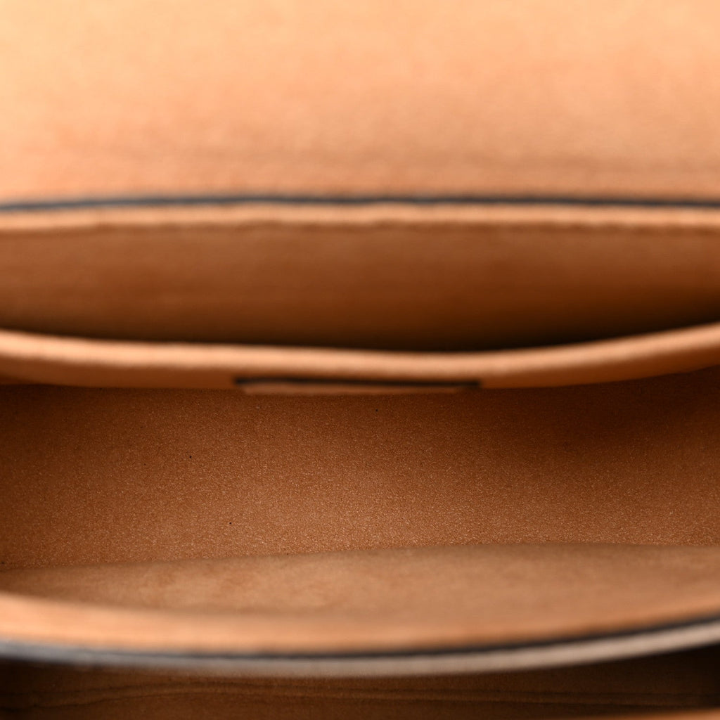 Louis Vuitton Grained Calfskin Lockme Tender Quartz