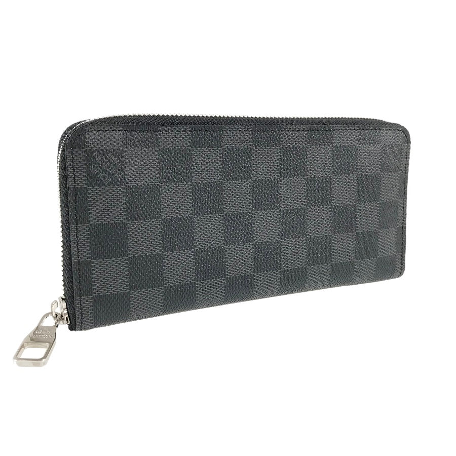 LOUIS VUITTON Damier Graphite Zippy Wallet Vertical N63095 Long wallet Round zipper