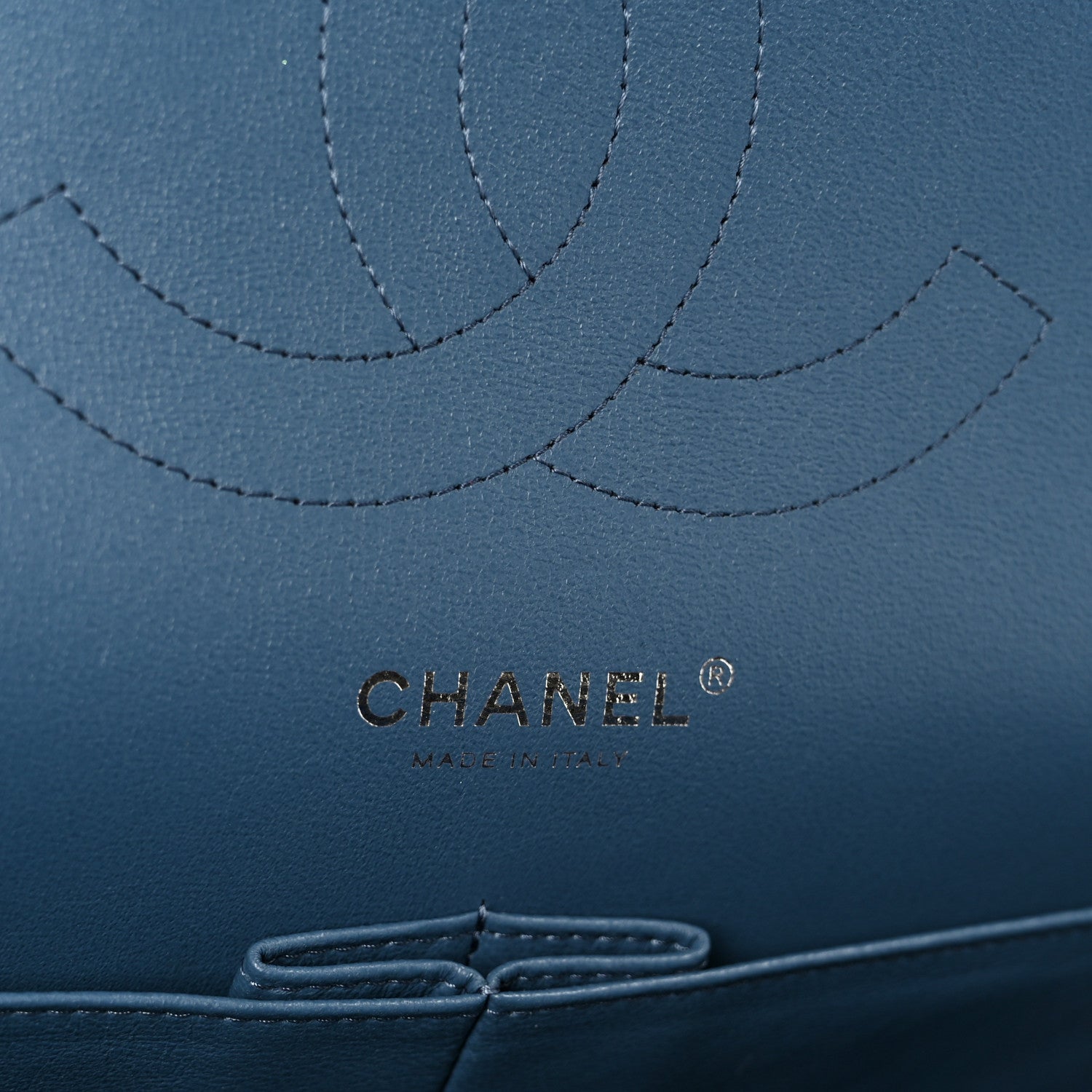 Chanel Caviar Quilted Jumbo Double Flap Blue