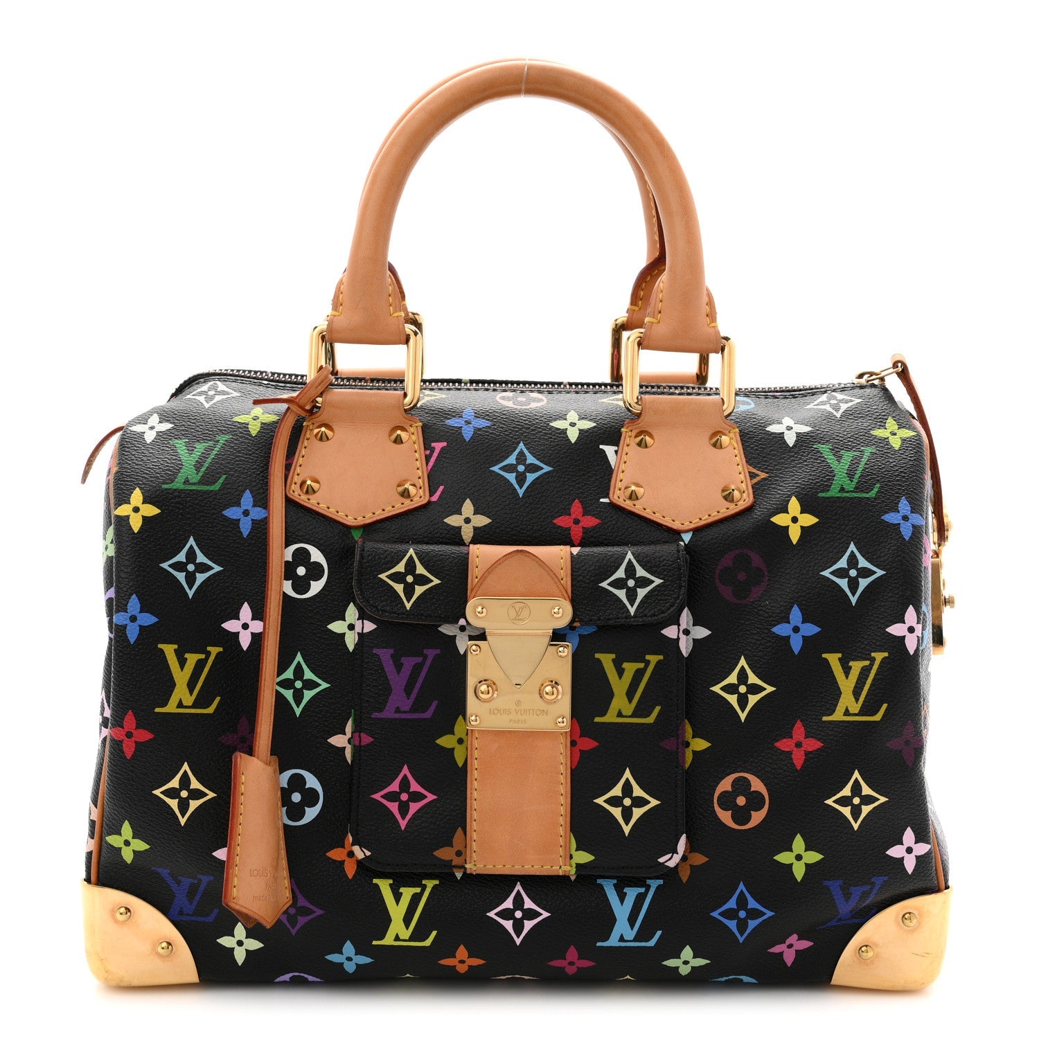 Louis Vuitton Monogram Multicolor Speedy 30 Black