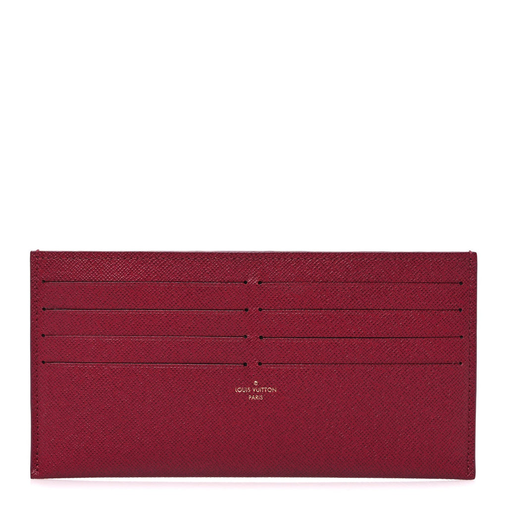 Louis Vuitton Calfskin Felicie Card Holder Insert Fuchsia