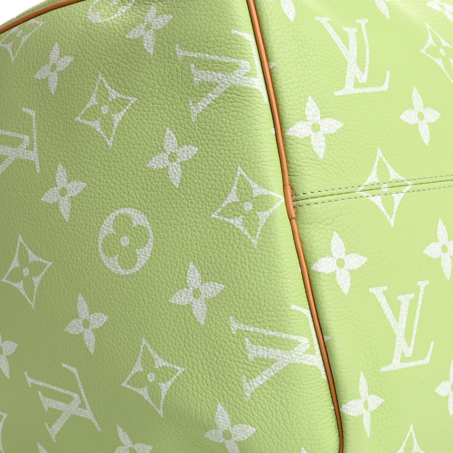 Louis Vuitton Calfskin Monogram Speedy P9 Bandouliere 50 Frozen Lime