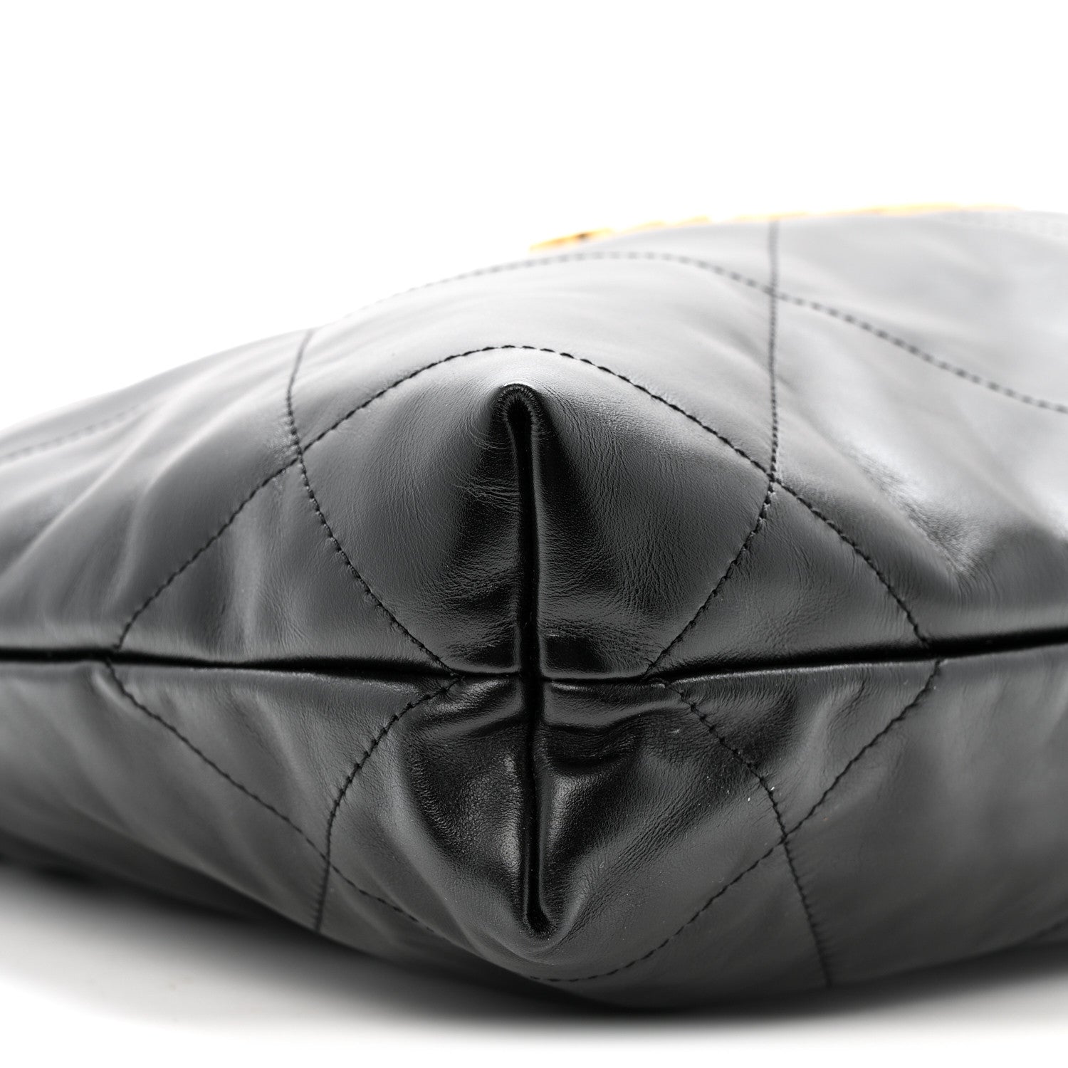 Chanel Shiny Calfskin Quilted Small Chanel 22 Black