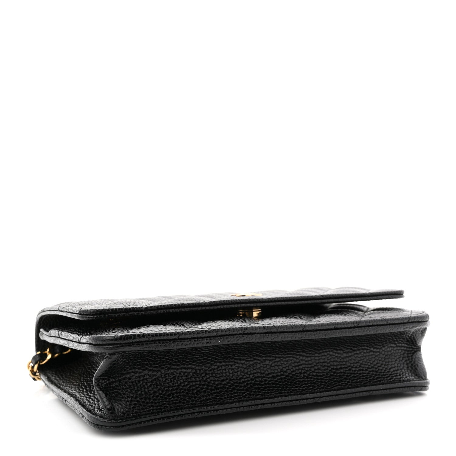 Chanel Caviar Quilted Wallet on Chain WOC Black