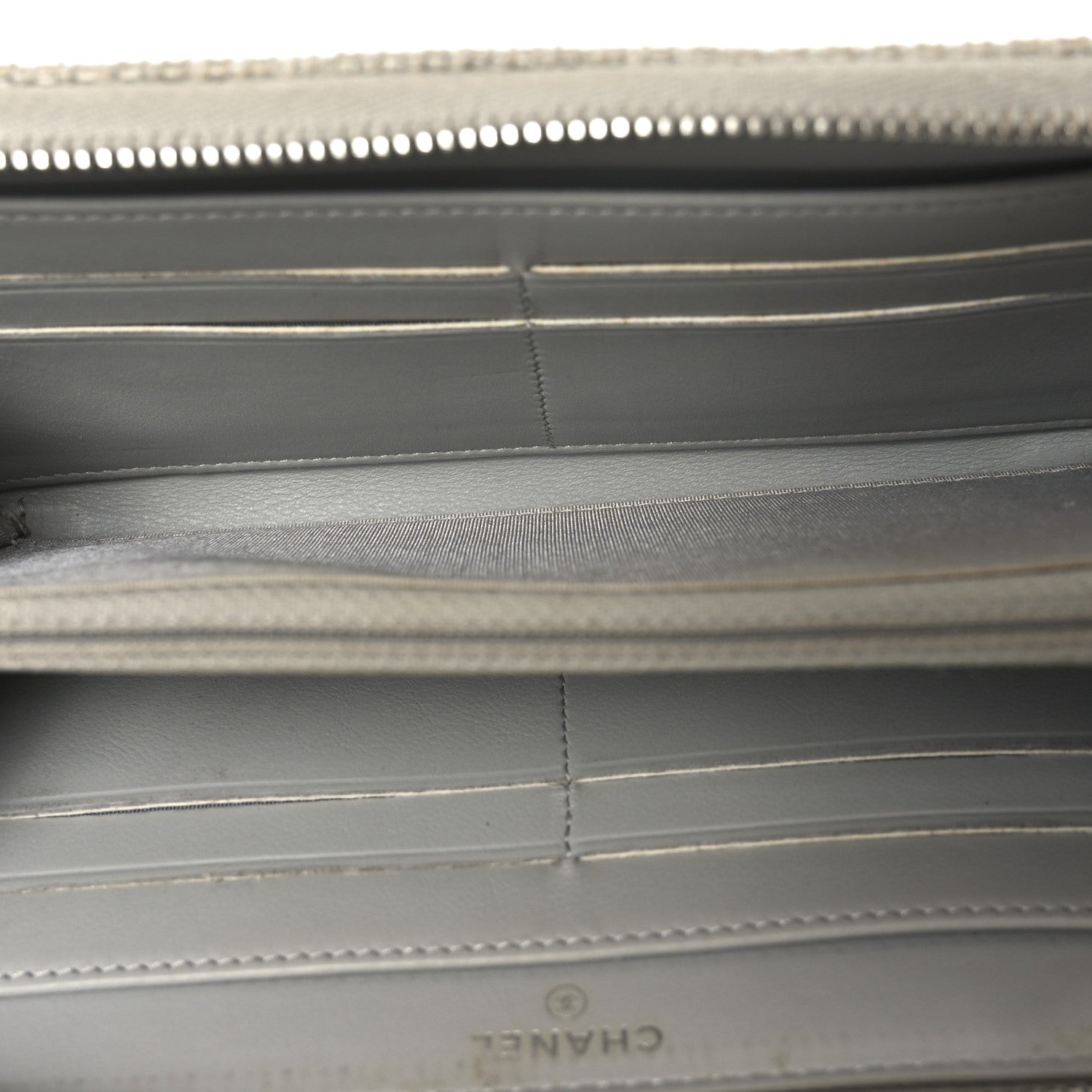 Canvas Deauville Zip Around Wallet Grey