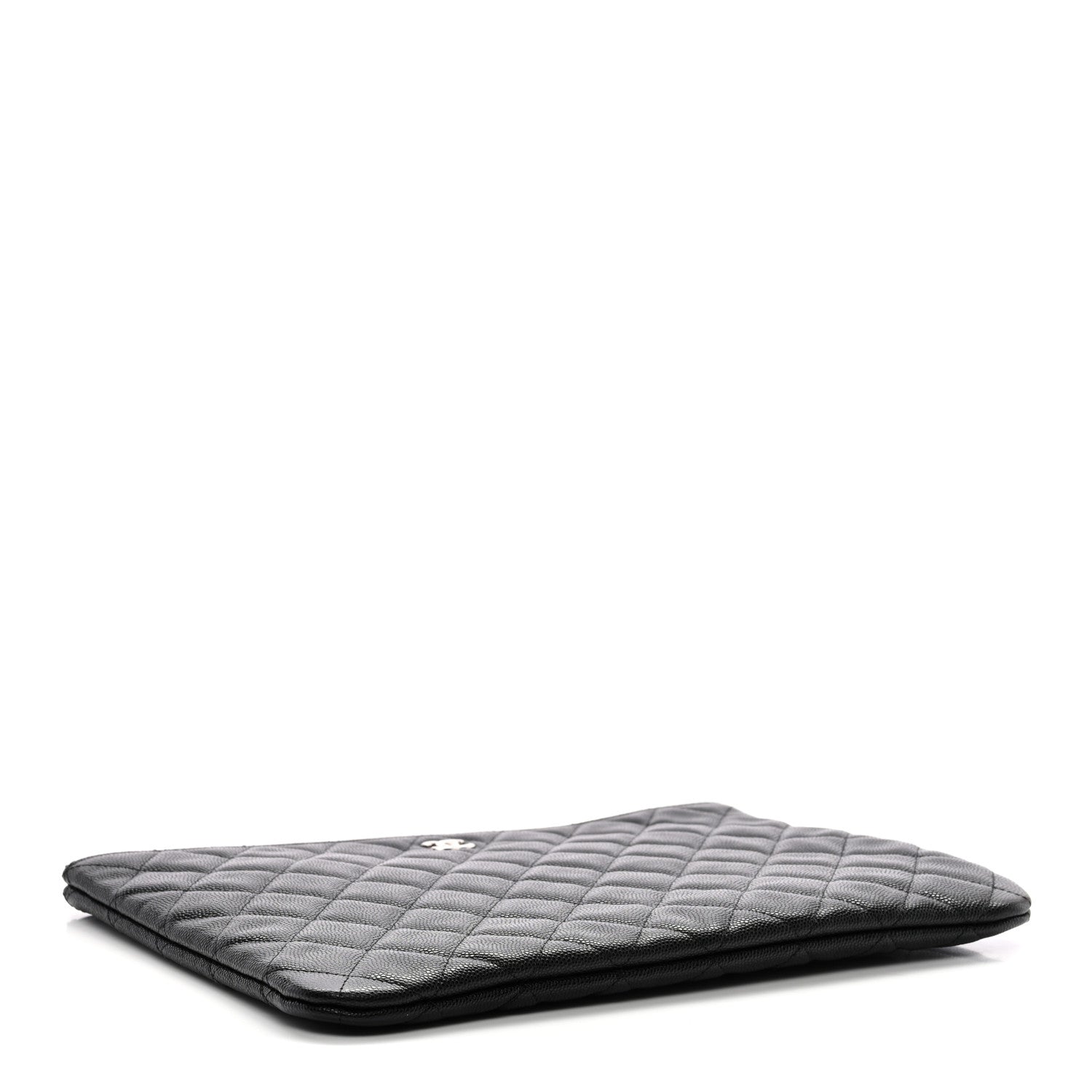 Caviar Quilted Medium Cosmetic Case Black