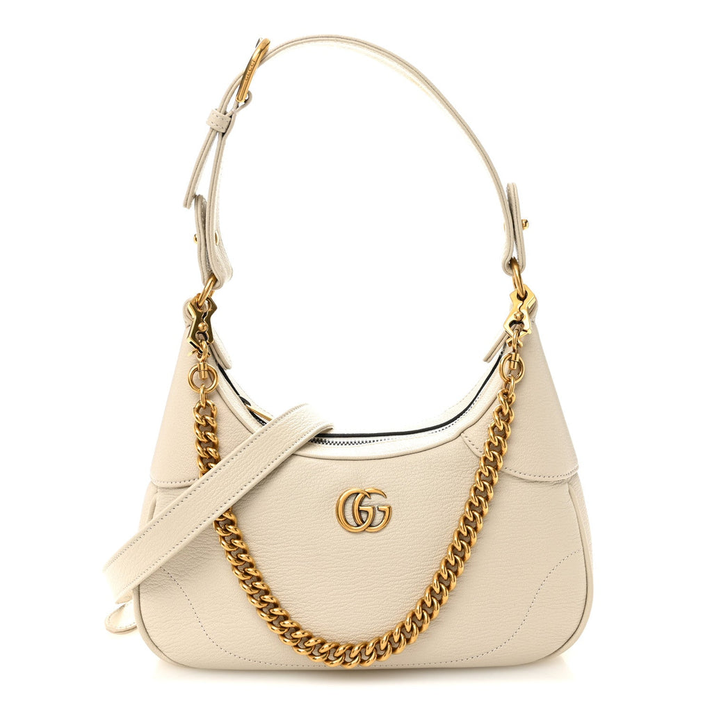Gucci Goatskin Small Aphrodite Shoulder Bag Mystic White