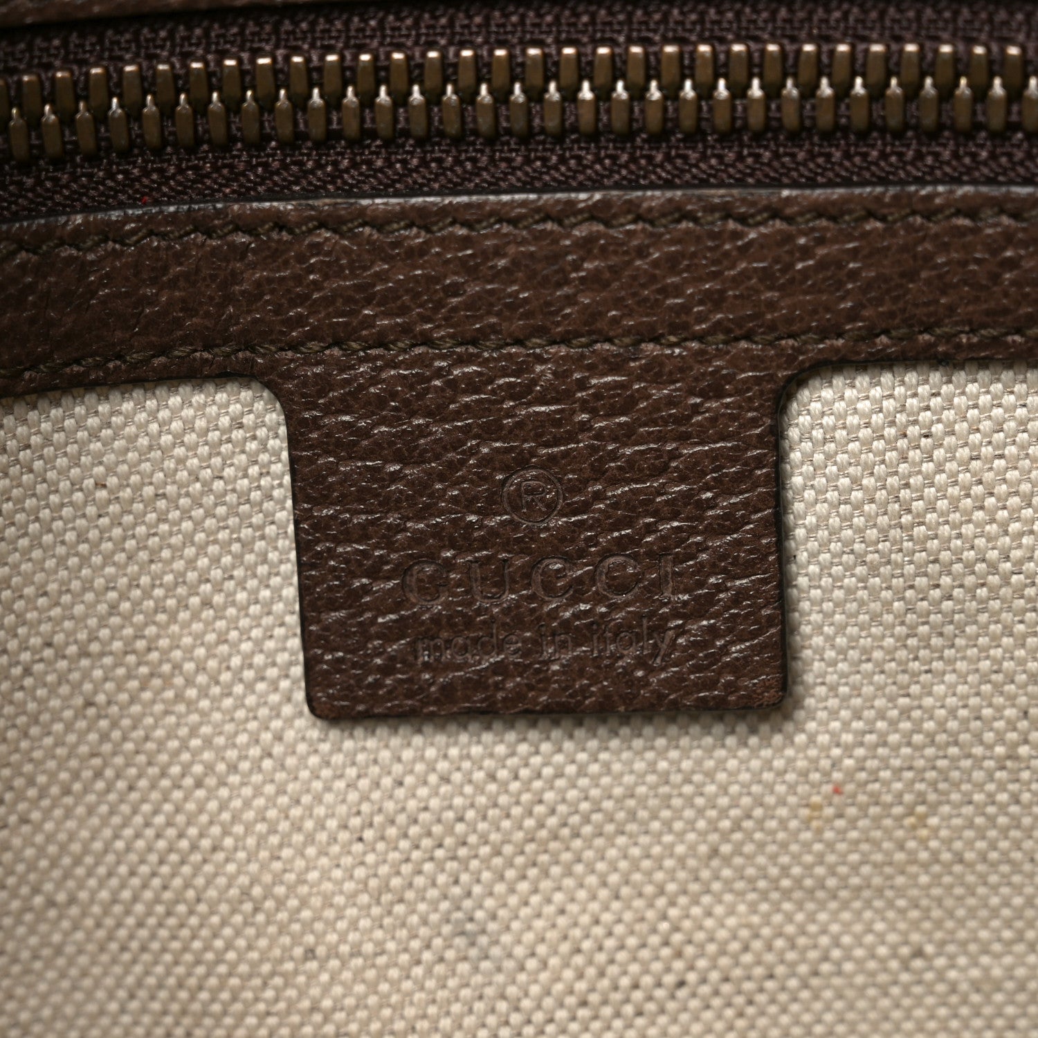 Gucci GG Supreme Monogram Web Medium Ophidia Messenger Bag Brown