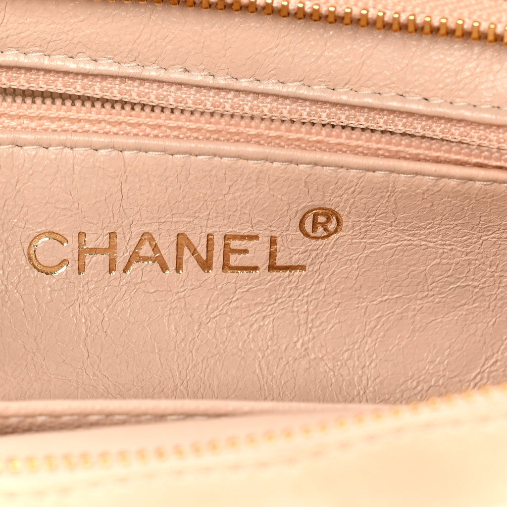Chanel Calfskin Quilted Small Shopper Pink