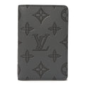 Louis Vuitton Calfskin Monogram Shadow Pocket Organizer Antarctic Grey