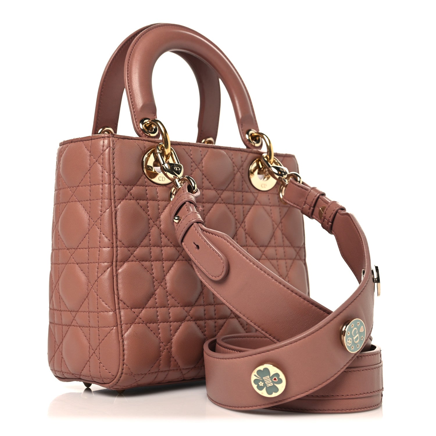 Christian Dior Lambskin Cannage Small My ABCDior Lady Dior Fard