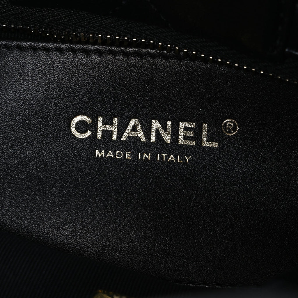 Chanel Lambskin Quilted Mini Bow Bag Black