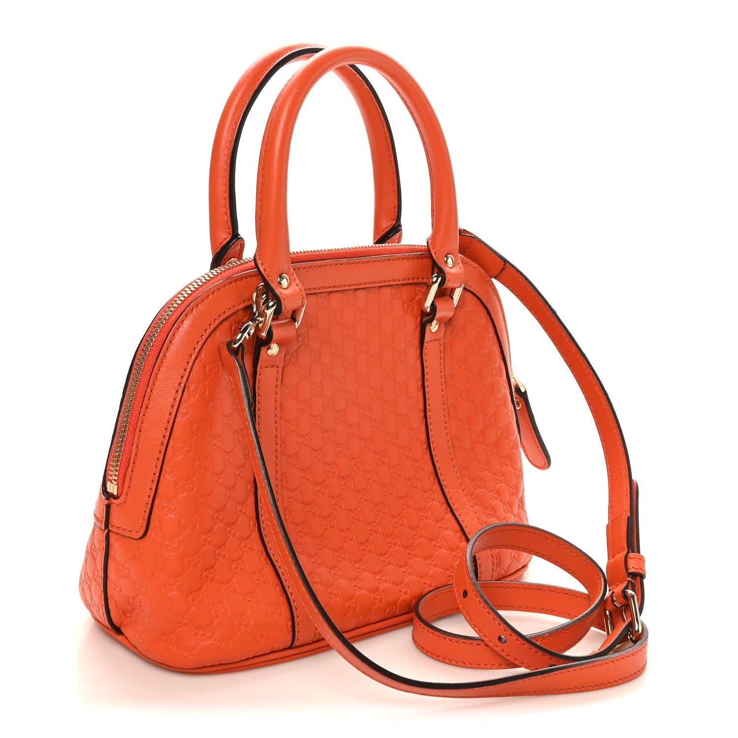 Gucci Microguccissima Mini Dome Bag Sun Orange