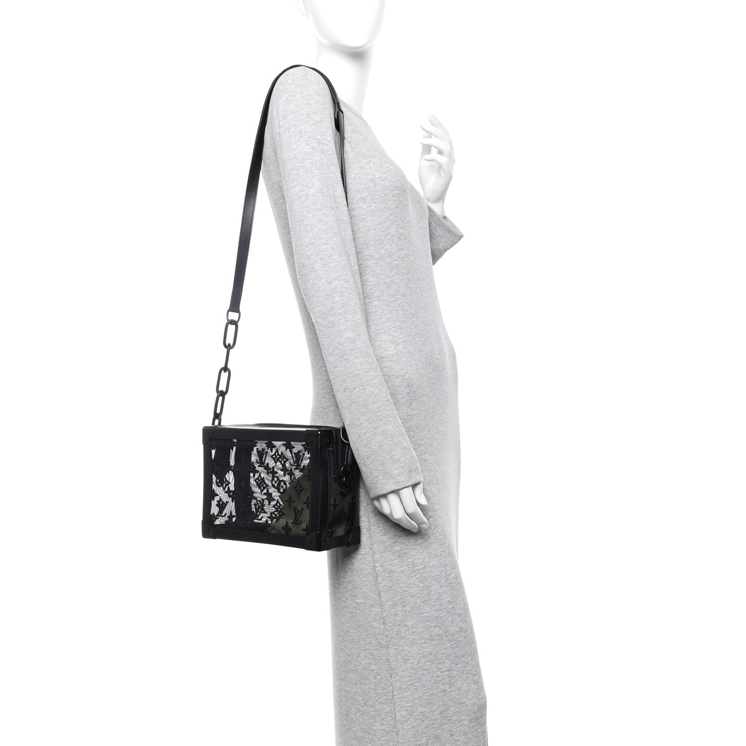 Louis Vuitton Monogram See Through Soft Trunk Black