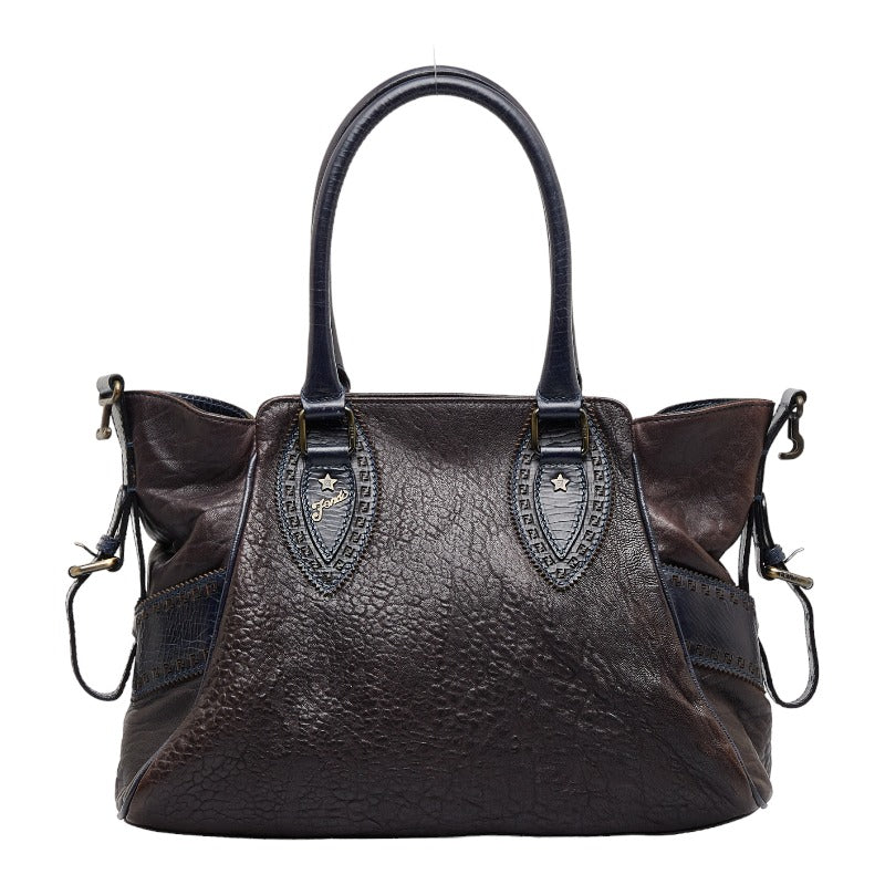 Fendi Etniko Leather Handbag - '10s