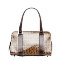 Fendi Zucchino Coated Canvas Handbag - '10s