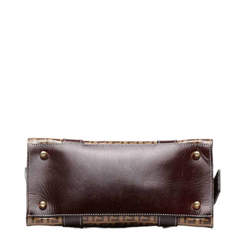 Fendi Zucchino Coated Canvas Handbag - '10s