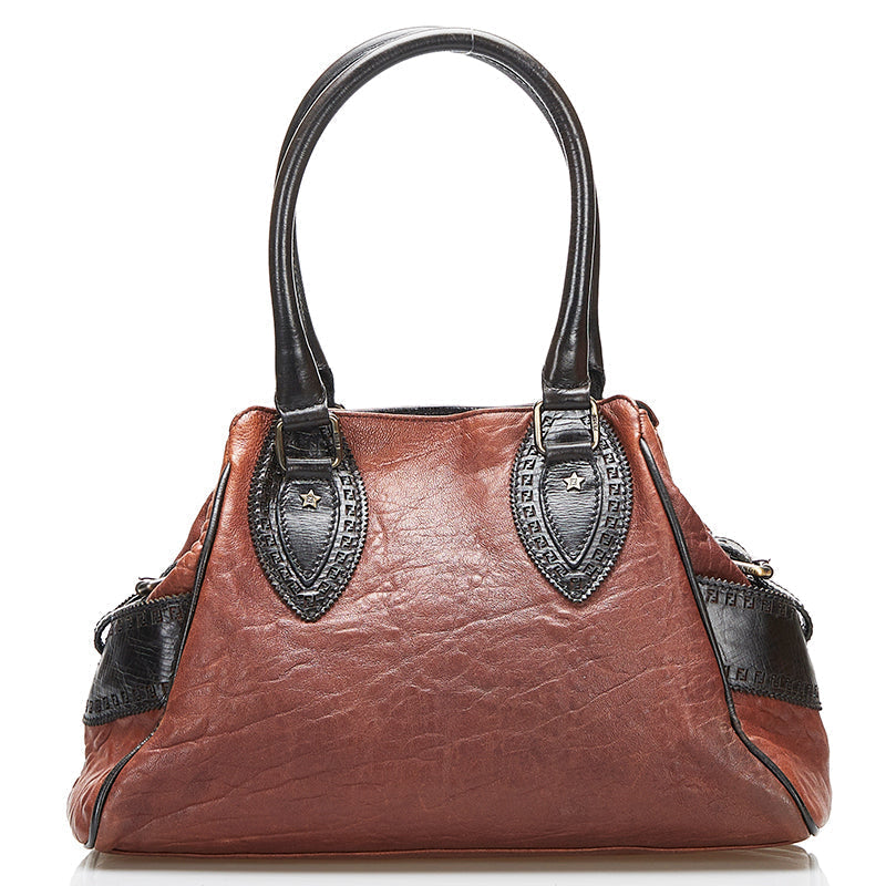 Fendi Etniko Leather Handbag - '10s